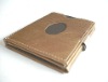 fashion leather name card holder/fashion leather triple folding wallet