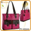 fashion leather tote changing bag