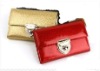 fashion metal brand money clip wallet