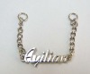 fashion metal letters with chains