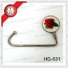 fashion metal silver plated alloy bag hook