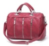 fashion multi-zipper handbag