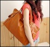 fashion orange color pu bag