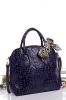 fashion patent leather ladies handbag