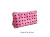 fashion pink PVC cosmetic bag