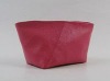 fashion pink pu leather makeup bag