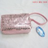 fashion pink sequins carry-on bag