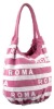 fashion pink women canvas bag