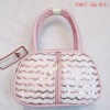 fashion pink zipper bag