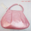 fashion pink zipper handle bag