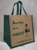 fashion printed jute bag