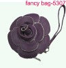 fashion purple round shape flower wallet