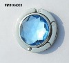 fashion purse hanger with blue acrylic stone