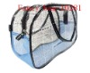 fashion pvc mesh zipper bag