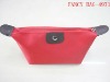 fashion red fabric cosmetic bag