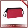 fashion red fabric cosmetic bag