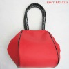 fashion red foldable handle cosmetic bag