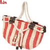 fashion red straw bag of women