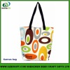 fashion reusable canvas printed bag as tote bag