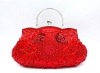 fashion rose crystal evening bag   /clutch evening bag