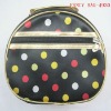 fashion satin make up case with dots