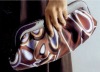 fashion satin peacock clutch/evening bag