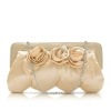 fashion satin rose evening handbag(EB049)