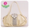 fashion shining pu handbag with diamond