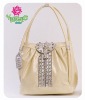 fashion shining pu handbag with diamond