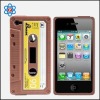 fashion silicone skin case for iPhone4,cute in tape shape