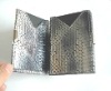 fashion snake leather name card holder