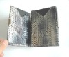 fashion snake leather name card holder