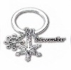 fashion snowflake bag charm