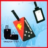 fashion soft pvc luggage tag