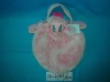 fashion stuffed plush toy sheepshead tote bag