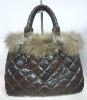 fashion style ladies fur handbag