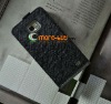 fashion top quality crosspattern korea style genuine leather pouch case for samsung galaxy s2 SII i9100