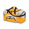 fashion travel bag with zipper pocket in front.