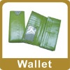 fashion wallet (Long wallet in green color with a  novel design)