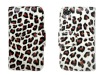fashion wallet design leopard case for iphone 4 4s