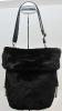 fashion winter fake fur lady handbag