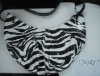 fashion women bag with zebra pattern