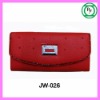 fashion women leather wallet with rhinestone, handbag