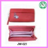 fashion women red leather wallet