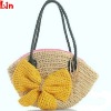 fashion yellow straw bag