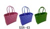 fashionable PE handmade knitting fashion shopping handbag