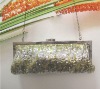 fashionable beaded evening clutch bag