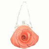 fashionable flower pu evening bag