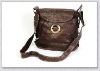 fashionable leather messenger bag