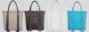 fashionable plastic handmade knitting fashion shopping basket